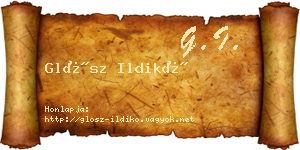 Glósz Ildikó névjegykártya